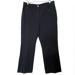 St. John Sport Black Denim Jean Flare Pants Size 10 Luxury Designer